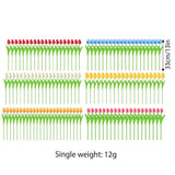 20PCS Real Touch Artificial Tulip Bouquet Fake Flowers for Home Wedding Decor - Yellow - Side View