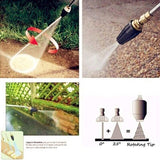 4000Psi Turbo Nozzle For Pressure Washer Rotating Nozzle And 5 Tips 1/4inch