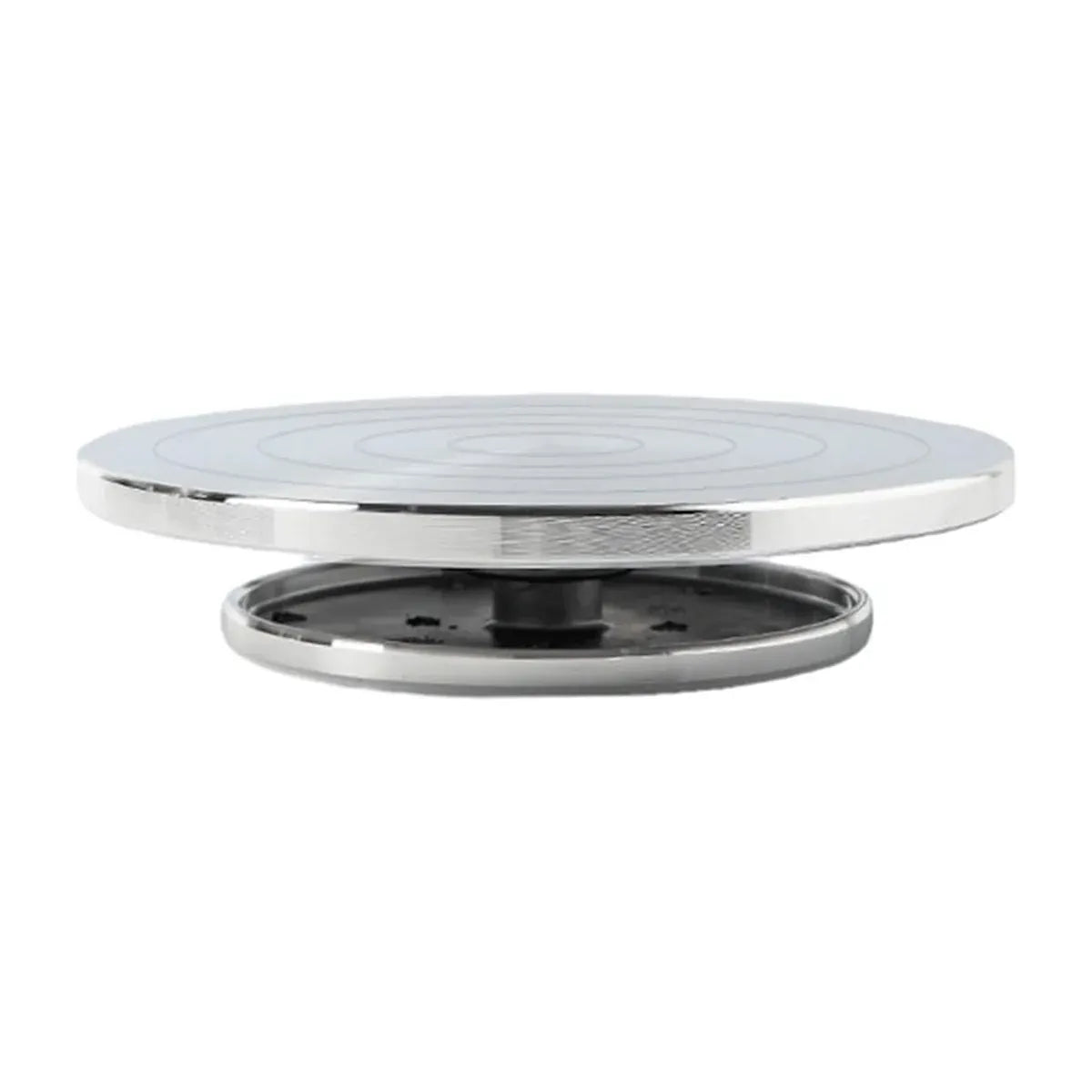 Ceramic Manual Turntable Aluminium Alloy Revolving Stand Double-Sided