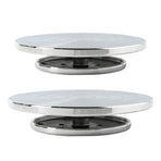 Ceramic Manual Turntable Aluminium Alloy Revolving Stand Double-Sided