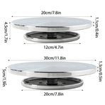 Ceramic Manual Turntable Aluminium Alloy Revolving Stand Double-Sided