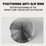 Ceramic Manual Turntable Aluminium Alloy Revolving Stand Double-Sided
