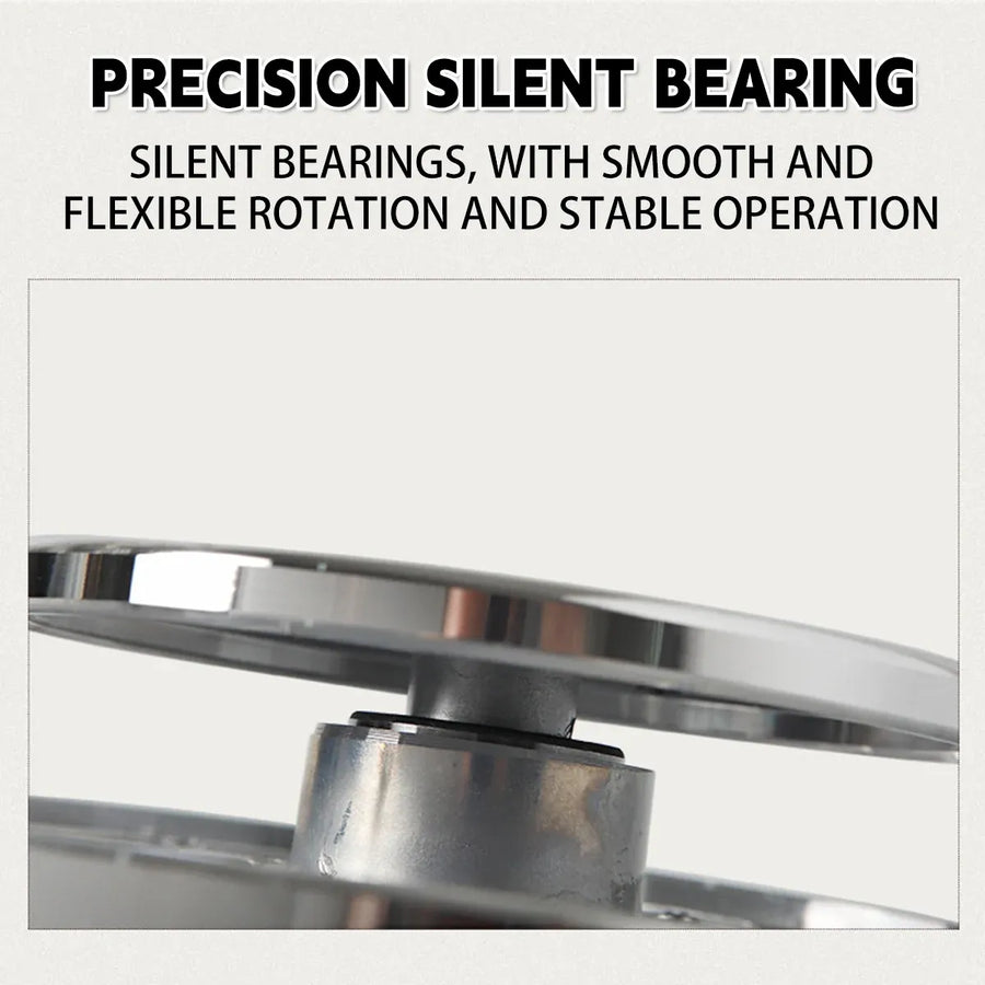 Ceramic Manual Turntable Aluminium Alloy Revolving Stand Double-Sided