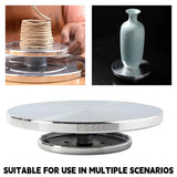 Ceramic Manual Turntable Aluminium Alloy Revolving Stand Double-Sided - Extra Image