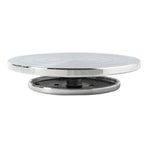 Ceramic Manual Turntable Aluminium Alloy Revolving Stand Double-Sided