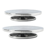 Ceramic Manual Turntable Aluminium Alloy Revolving Stand Double-Sided - Side View