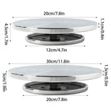 Ceramic Manual Turntable Aluminium Alloy Revolving Stand Double-Sided - Top-Down View