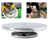 Ceramic Manual Turntable Aluminium Alloy Revolving Stand Double-Sided - Extra Image