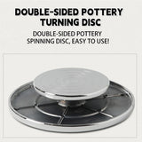 Ceramic Manual Turntable Aluminium Alloy Revolving Stand Double-Sided - Extra Image