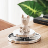 Ceramic Manual Turntable Aluminium Alloy Revolving Stand Double-Sided - Extra Image