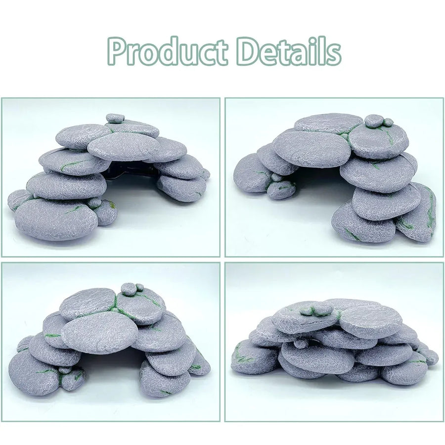 Turtle Climbing Platform Staircase Balcony Ramp for Aquarium Fish Tank Habitat - A
