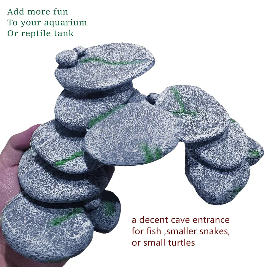 Turtle Climbing Platform Staircase Balcony Ramp for Aquarium Fish Tank Habitat - A
