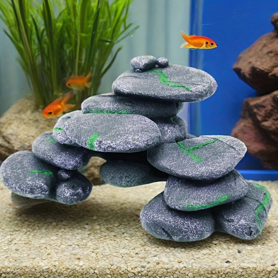 Turtle Climbing Platform Staircase Balcony Ramp for Aquarium Fish Tank Habitat - A