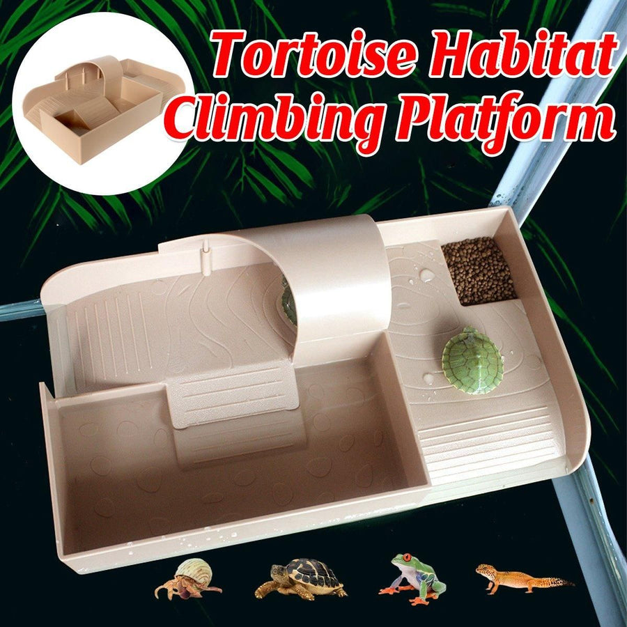 Turtle Basking Platform Floating Habitat Aquarium Climbing Dock for Reptiles