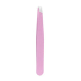 Stainless Steel Hair Eyebrow Tweezers Plucker Puller Beauty Slanted Nail Tip - Light Purple