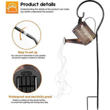 Solar Led Watering Can String Light Outdoor Garden Art Waterfall Lamp Decoration - Style A: Shower + Lamp