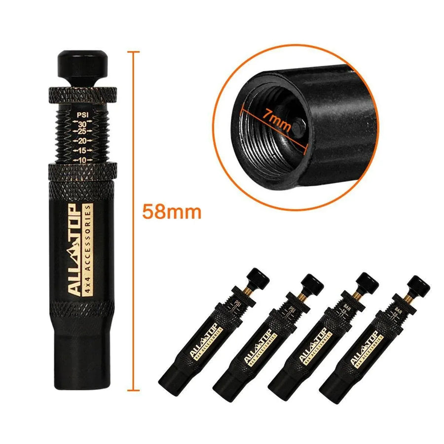 4PCS Tyre Deflators Air Quick Deflator 10-30 PSI Tire Valve Core Tool Portable