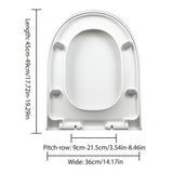 Toilet Seat Cover Universal Toilet Lid Cover Replacement Bathroom Seat Cover
