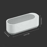Sonic Wave Jewelry Glasses Watch Cleaner Tank Portable 300ml - Side View
