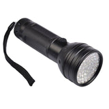 UV Torch Ultra Violet Flashlight Blacklight Light Lamp 51 Led 395 nm Aluminum - Front View