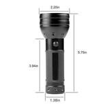 UV Torch Ultra Violet Flashlight Blacklight Light Lamp 51 Led 395 nm Aluminum - Top-Down View