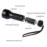 UV Torch Ultra Violet Flashlight Blacklight Light Lamp 51 Led 395 nm Aluminum - 45-Degree Angle