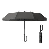Automatic Folding UV Protection Umbrella Unisex Dual Purpose Rain Sun Umbrella - Blue