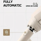 Automatic Folding UV Protection Umbrella Unisex Dual Purpose Rain Sun Umbrella - Grey - 45-Degree Angle