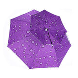 2-Layer Outdoor Foldable Sun Umbrella Hat Fishing Camping Headwear Cap Head Hat - Blue - Extra Image