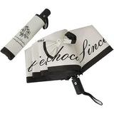 Vintage Rose UV Protection Automatic Manual Tri-fold Sun Rain Umbrella Sunshade - Manual - Front View