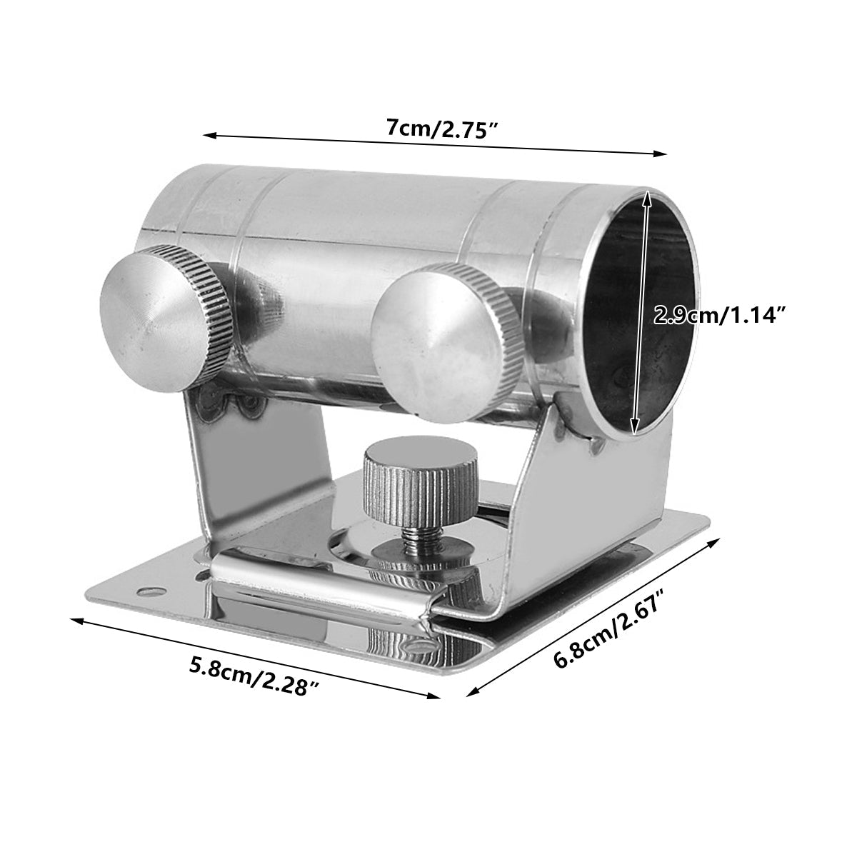 High Strength Adjustable Stainless Steel Umbrella Holder Bracket Stand Base