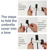 Vintage Rose UV Protection Automatic Manual Tri-fold Sun Rain Umbrella Sunshade - Automatic - 45-Degree Angle