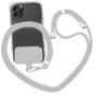 Adjustable Phone Lanyard with Patch for Most Cases Neck Strap Holder - Light Grey