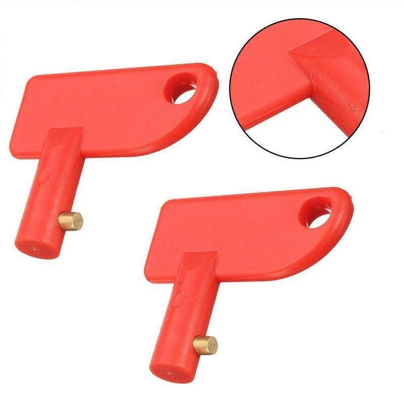 2Pcs Battery Car Off Spare Switch Universal Key Cut Power Isolator Kill Au Stock