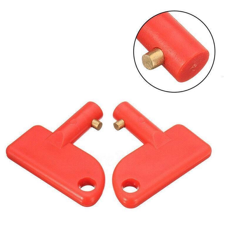 2Pcs Battery Car Off Spare Switch Universal Key Cut Power Isolator Kill Au Stock