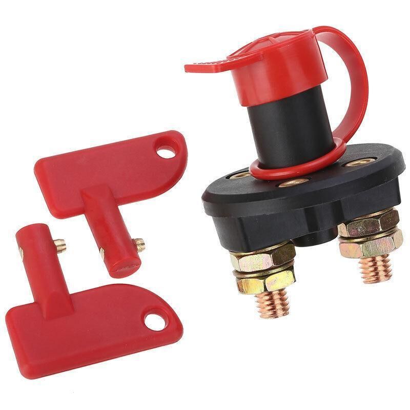 2Pcs Battery Car Off Spare Switch Universal Key Cut Power Isolator Kill Au Stock