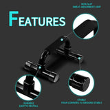 Home Sponge Foam Push Up Bars H-shaped Trainer Men Women Home Fitness Equipment - Top-Down View