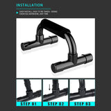 Home Sponge Foam Push Up Bars H-shaped Trainer Men Women Home Fitness Equipment - 45-Degree Angle