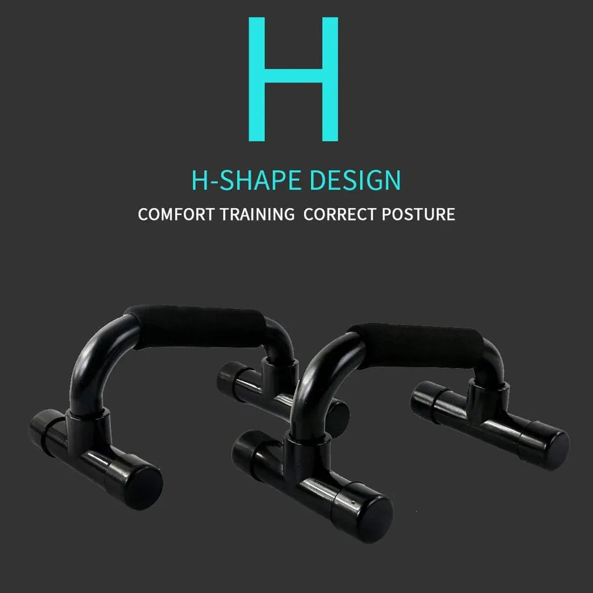 Home Sponge Foam Push Up Bars H-shaped Trainer Men Women Home Fitness Equipment