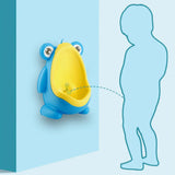 Wall Mounted Frog Urinal for Young Users Toilet Training Standing Potty Solution - Low Angle