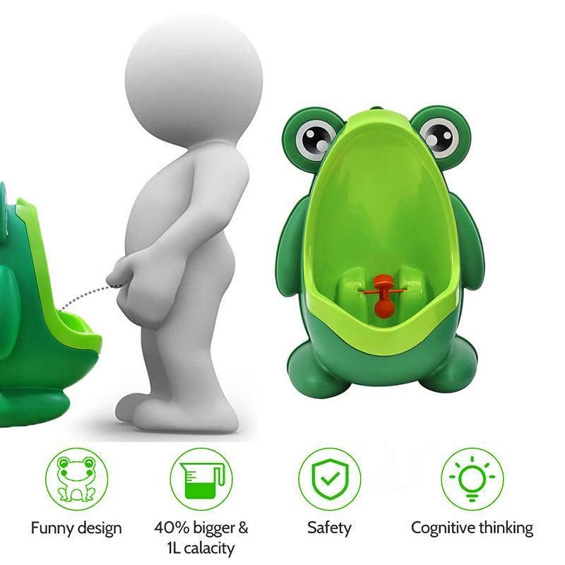 Frog Shaped Kid Baby Potty Toilet Training Urinal Boys Pee Trainer Bathroom Au