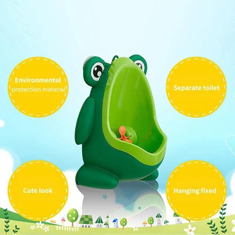 Frog Shaped Kid Baby Potty Toilet Training Urinal Boys Pee Trainer Bathroom Au