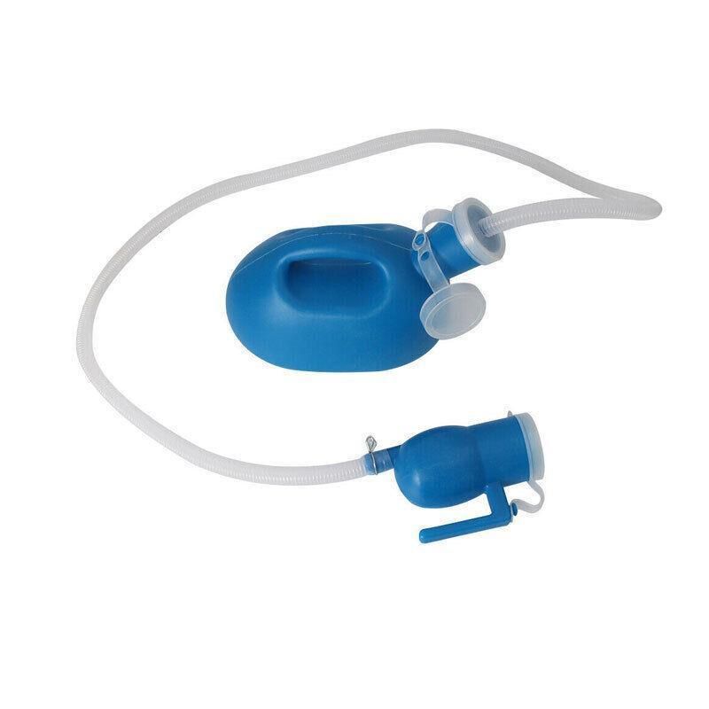 2000ml Portable Male Urinal Bottle with 1.2m Tube for Car Camping Travel Outdoor Use - White