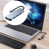 8/6/4-In-1 Usb-C Hub Adapter Type-C Hub Hdmi For Macbook Pro/Air Ipad Pro Laptop - 8-IN-1 - 45-Degree Angle