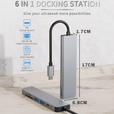 8/6/4-In-1 Usb-C Hub Adapter Type-C Hub Hdmi For Macbook Pro/Air Ipad Pro Laptop - 8-IN-1 - Extra Image