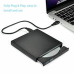 Usb External Cd Rw Dvd Rom Writer Burner Player Drive Pc Laptop For Mac Windows