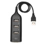 Multi Usb Hub 4 Port High Speed Slim Compact Expansion Smart Splitter Oz Au - Black