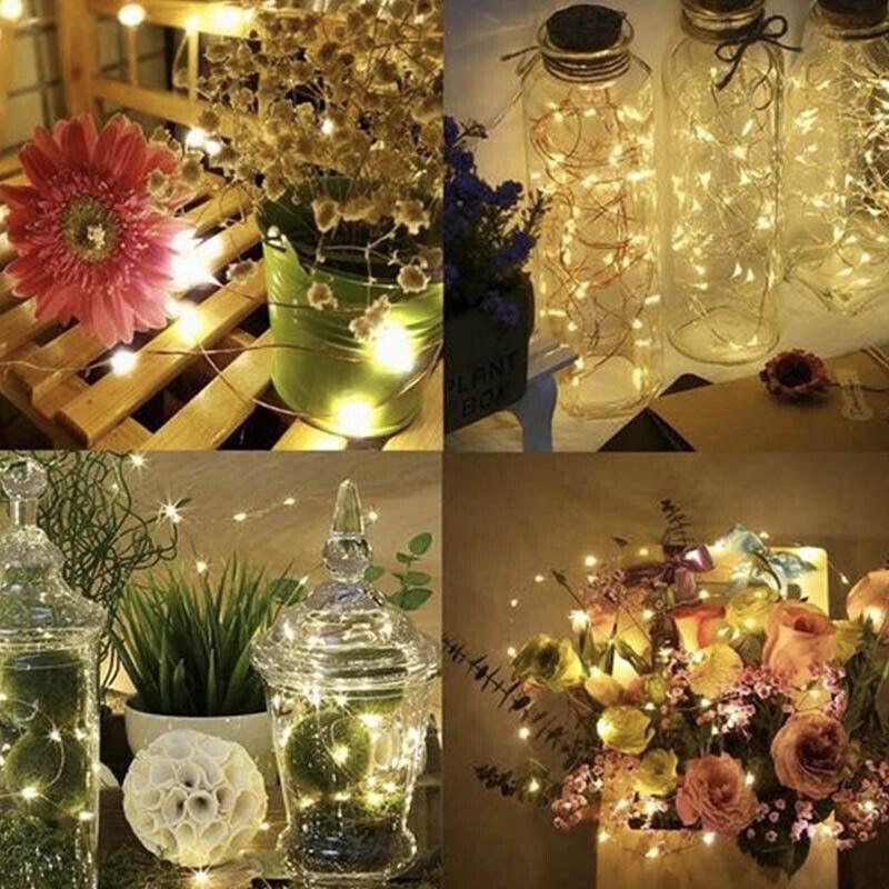 5M 10M 20M Usb Powered Copper Wire String Fairy Lights Xmas Wedding Party Home - Colourful(20m 200lights)