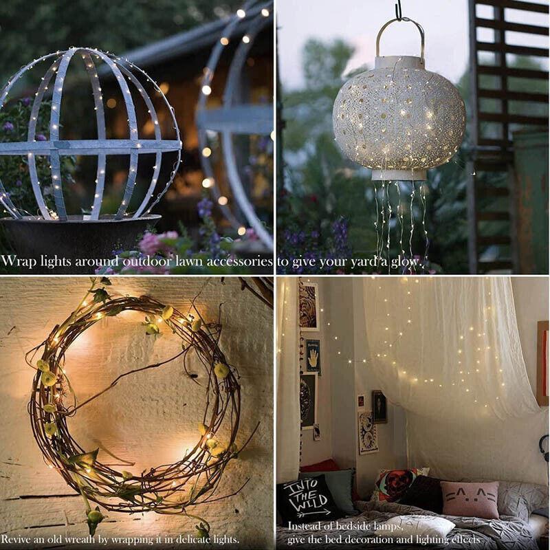 5M 10M 20M Usb Powered Copper Wire String Fairy Lights Xmas Wedding Party Home - Pure White(10m 100lights)