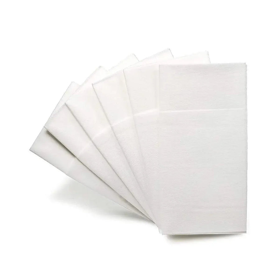 50/100PCS Disposable White Napkin Set Knife Fork Holder for Party Banquet Table - 50PCS